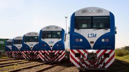 Las locomotoras del tren San Martín esperan tareas de mantenimiento. Las locomotoras del tren San Martín esperan tareas de mantenimiento.