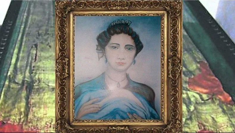 María Catalina Echevarría cosió la primera bandera nacional. Foto. Noticiasbariloche.com..webp