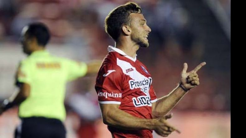 DEBUT. Rinaldi encontró el desahogo el lunes ante Chicago para marcar su primer gol en la A..
