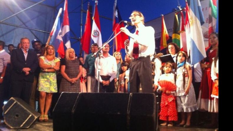 La inauguración de la feria, anoche, en Del Viso..