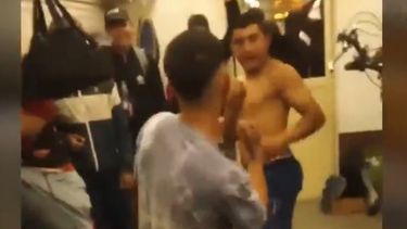 Uno de los videos más recientes sobre peleas en el tren San Martín.