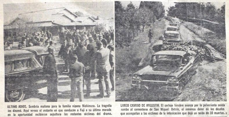 Una multitud despidió al cortejo fúnebre luego de la tragedia, rumbo al cementerio de San Miguel.