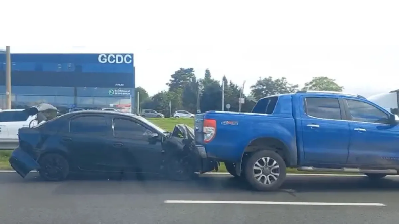 Los choques por alcance son los que más se repiten en la autopista.