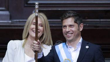 SEGUNDO TIEMPO. Kicillof juró junto a la vicegobernadora, Verónica Magario. &nbsp;