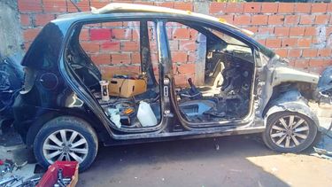 El auto desarmado había sido robado en Lanús el día anterior.&nbsp;