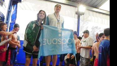 Andrea Cerutti (der.) sumó un nuevo podio en los torneos de la FANNBA..