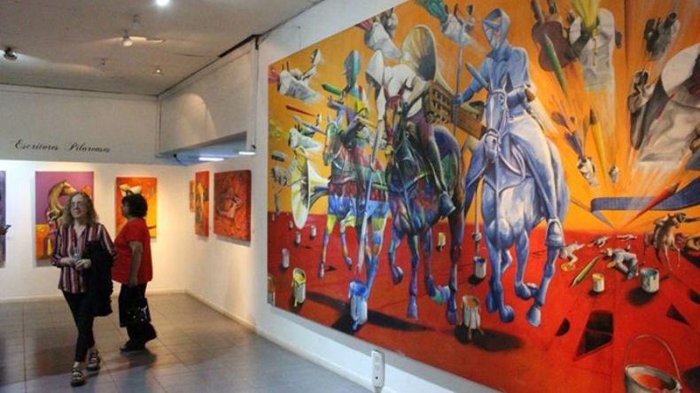 “EL ATAQUE DE LOS ARTISTAS”. Un mural de 6 x 2,5 metros..