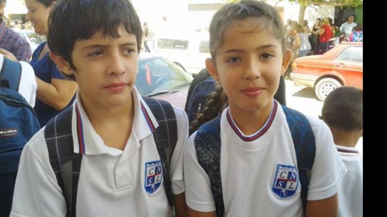 Lautaro y Bianca. Colegio Nuestra Señora de Luján..