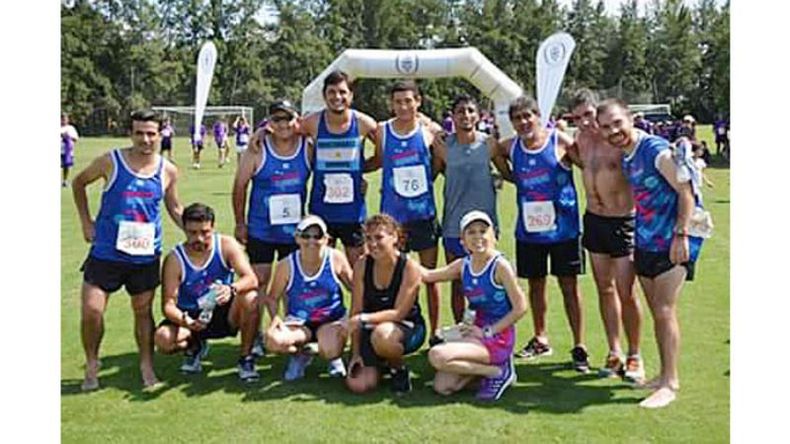 EQUIPO. El grupo Manzanares Running, organizador de las pruebas..
