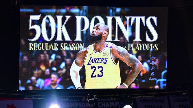 Histórico récord de LeBron James: superó los 50.000 puntos en su carrera en la NBA