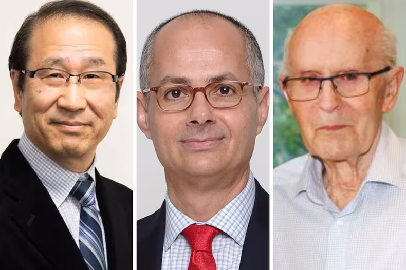 Los ganadores del Premio Nobel de Química 2025. (La Nación).