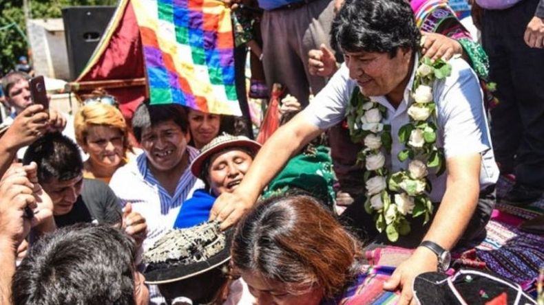 Evo Morales visitó Pilar en enero..