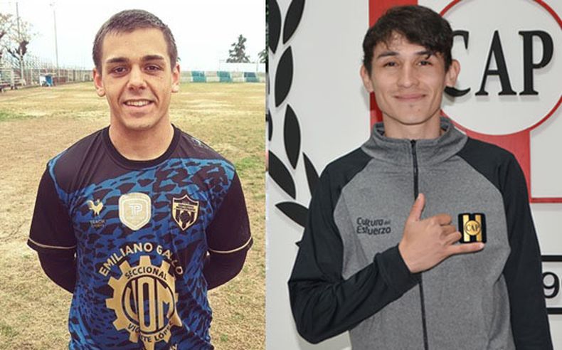 ENFRENTADOS. Sarradell (UOM) y Vallejos (Atlético) palpitan el choque del sábado.