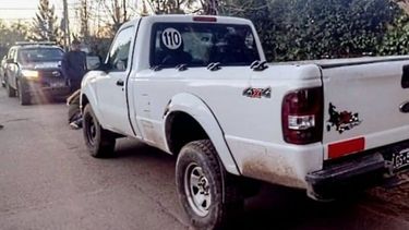 FORD RANGER. La camioneta involucrada en el accidente. Foto: @juancaimpacto..