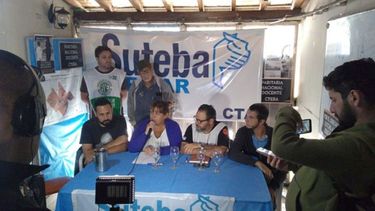 CONFERENCIA. Rechazo de Suteba y estudiantes a la intervención policial..