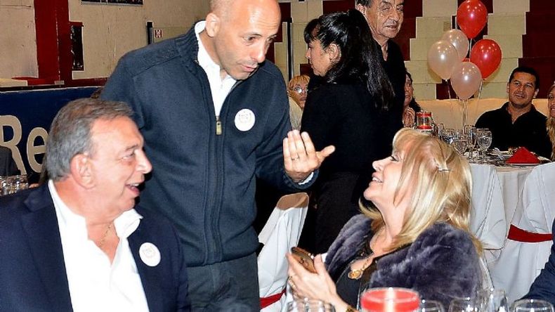 Zúccaro, Ducoté y María del Carmen Rodríguez, el sábado en Atlético..