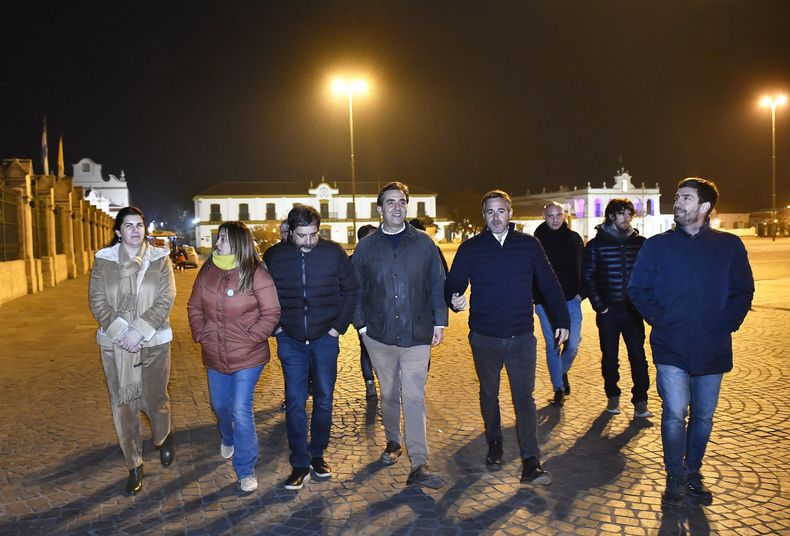 GRUPO. Achával y los intendentes mantienen reuniones de trabajo periódicas. &nbsp;