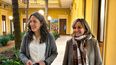 CUMBRE. La diputada Ana Balor y la senadora Malena Galmarini tras la cumbre con Carlos Bianco.&nbsp;