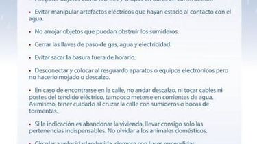 Precaución ante posibles tormentas