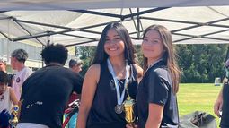 Las campeonas de la Copa PIlar U21 Oro Fememenino, González-Santa Cruz. Las campeonas de la Copa PIlar U21 Oro Fememenino, González-Santa Cruz.
