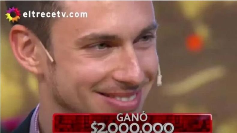 TOMÁS, FELIZ. El joven pilarense tuvo un gran desempeño en el programa..