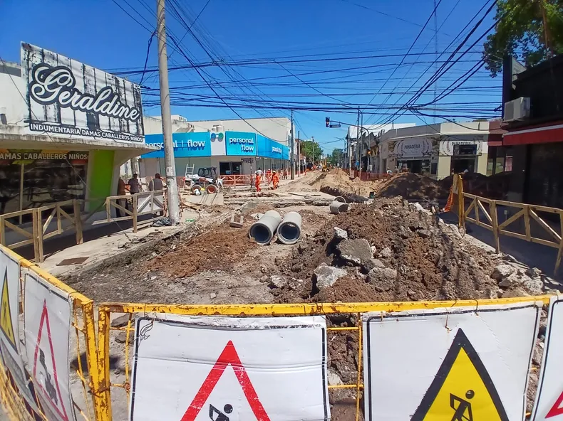 CUARTA ETAPA Vista de las obras sobre la calle Pedro Lagravenbsp