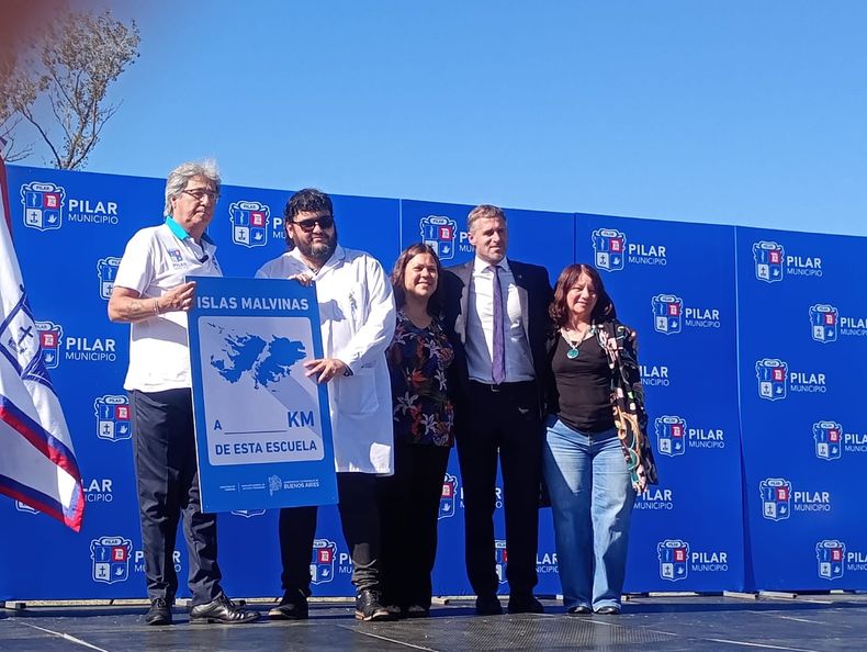 PROYECTO. Todas las escuelas de Pilar colocarán un cartel que marque la distancia que las separa de las Islas Malvinas.&nbsp;