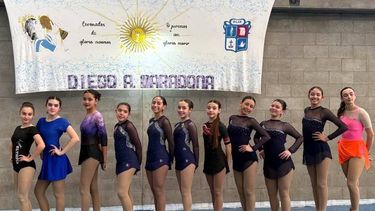 CLASIFICADAS. Las 11 representantes del Patín Artístico de Pilar.
