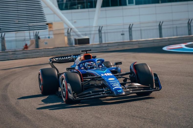 Franco Colapinto cumplió con la meta de los 300 kilómetros sobre el Williams.