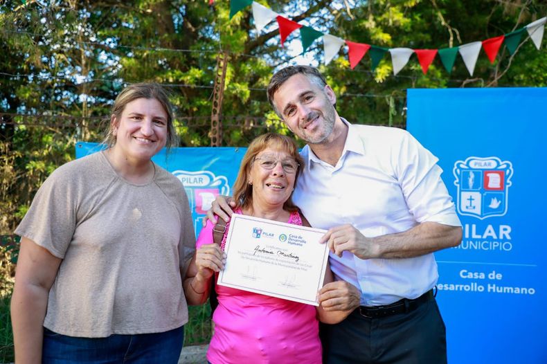 Federico Achával despidió el año en la Casa de Desarrollo Humano del barrio Salas.&nbsp;