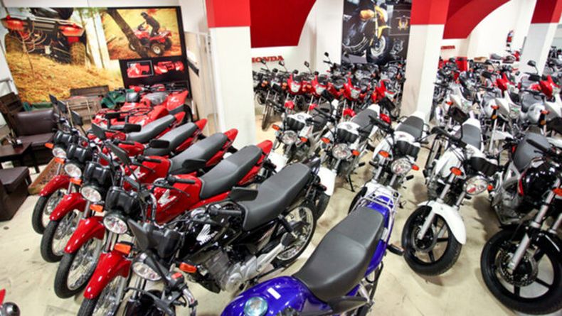 NÚMEROS ROJOS. La venta de motos no le escapó a la recesión. &nbsp;