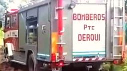 Voraz incendio en una vivienda de Presidente Derqui
