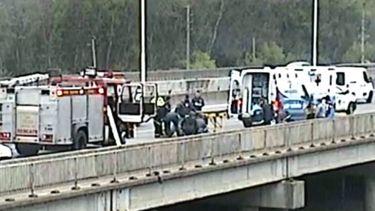 El accidente que dejó como saldo un motociclista herido ocurrió en el kilómetro 58 de la autopista Pilar Pergamino.&nbsp;