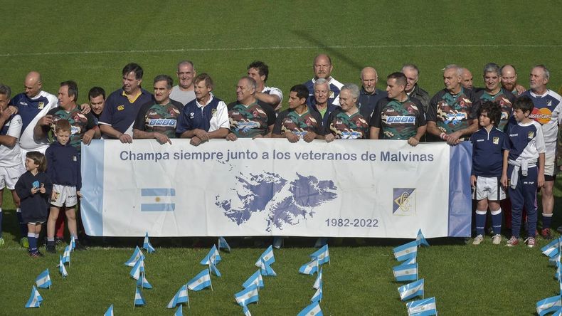 El Homenaje a los Veteranos de Malvinas del 2022 en Champagnat.