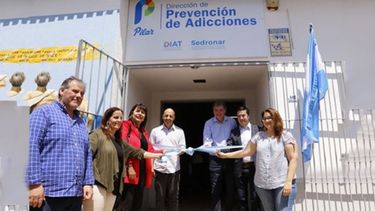 CORTE. Quedó oficialmente inaugurado el Sedronar en Pilar..
