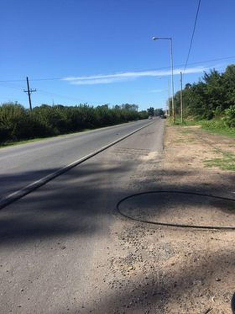 Avenida Dardo Rocha. El sitio donde se produjo el accidente en el que resultó herido un ciclista.&nbsp;