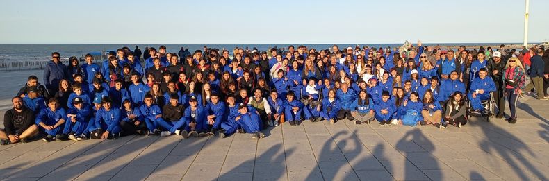 MULTITUD. La delegación de Pilar que compitió el año pasado en Mar del Plata.