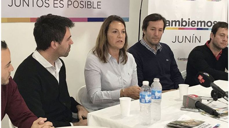 RECORRIDA. En Junín, Marcela Campagnoli el último fin de semana..
