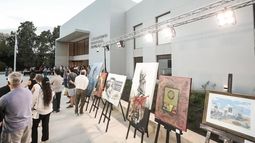Muestra de artistas locales en la Universidad Nacional de Pilar. Muestra de artistas locales en la Universidad Nacional de Pilar.