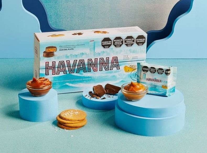 El alfajor Havanna en homenaje a los 150 años de Mar del Plata.