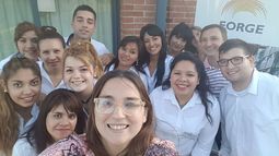 SELFIE. Bortule es directora de Escuelas Municipales..