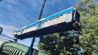 El choque de trenes se produjo sobre el puente de Figueroa Alcorta.&nbsp;
