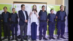ANUNCIO. Vidal, durante el acto en El Palomar..