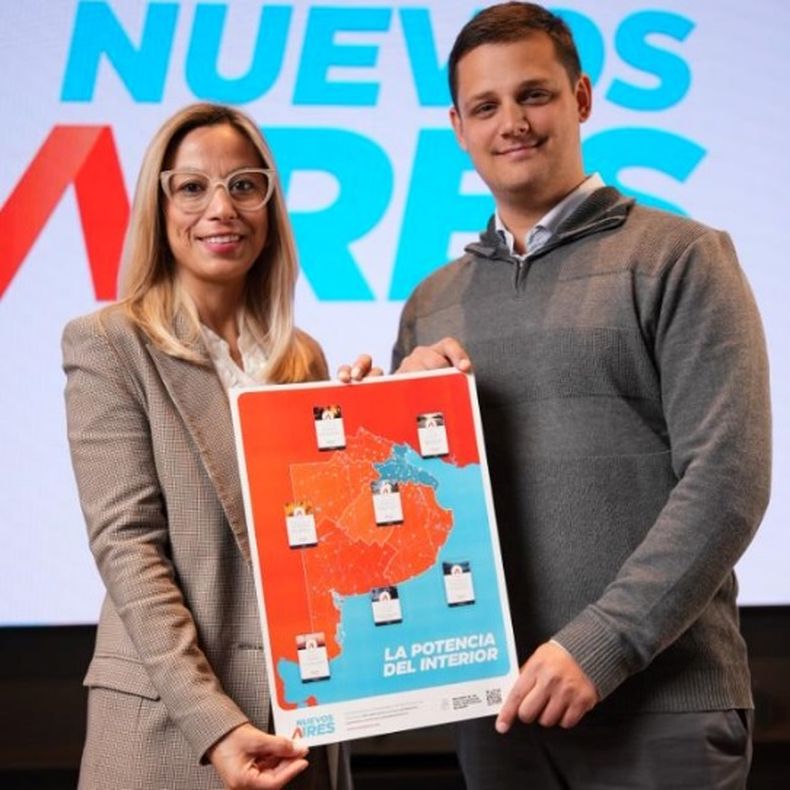 CANDIDATOS. El radical Lautaro Lucas comparte la lista con Adriana Cáceres, del Pro.&nbsp;