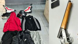 En un allanamiento, detuvieron a un ladrón que asaltó a un motociclista a mano armada