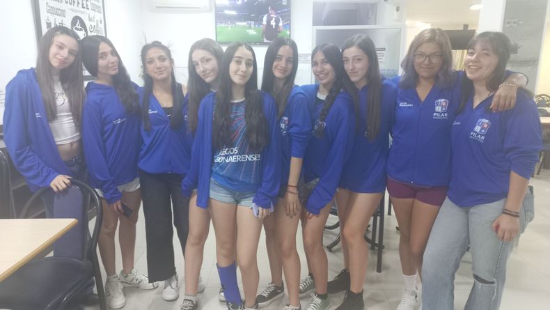 B&aacute;squet Sub 17 Femenino de Presidente Derqui, listas para la competencia.&nbsp;