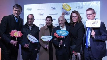 A la cena concurrieron actores de la escena nacional..