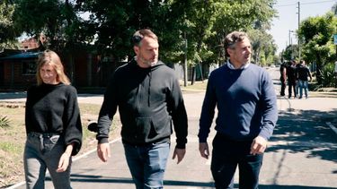 REECORRIDA. Federico Achával con Santiago Laurent, en Altos de Los Cachorros.&nbsp; 