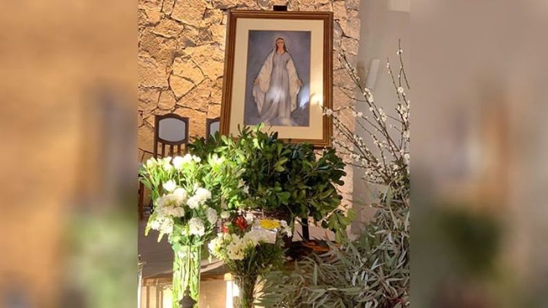 VENERADA. La imagen de Nuestra Señora del Cielo..