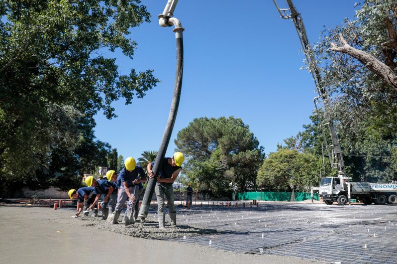 EN OBRA Los trabajos no paran durante las vacaciones